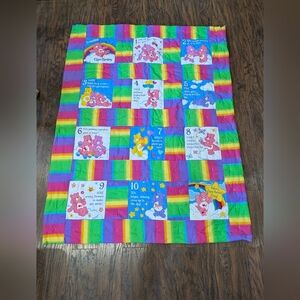 Colorful Care Bears Quilt counting 1-10 blanket